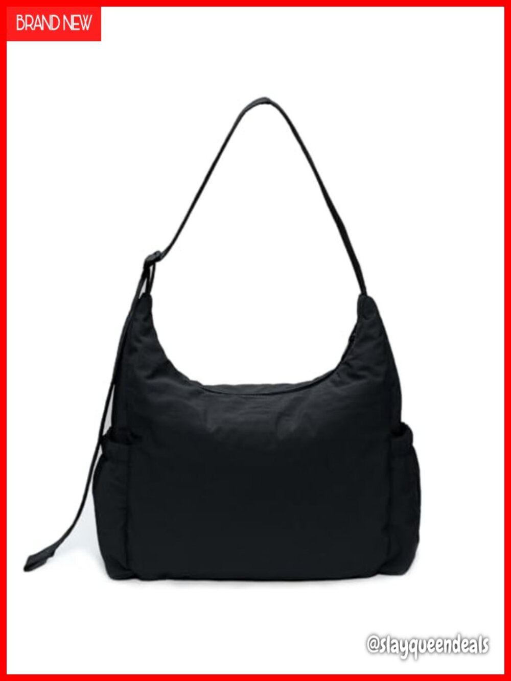 Nylon Hobo Crossbody Bag Lightweight Large Travel Handbag